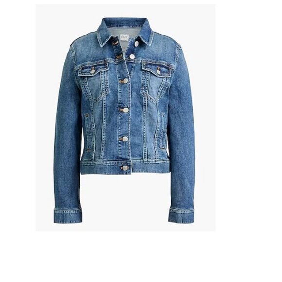 J.Crew $118 Classic Jean Jacket in Blue Denim Size XS BA036